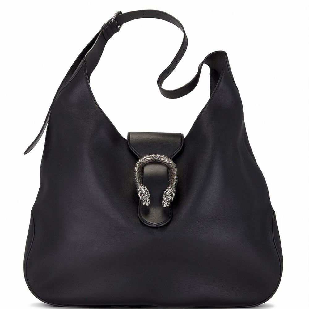 Gucci Calfskin web large Dionysus Leather Boho Shoulder Bag – with tag